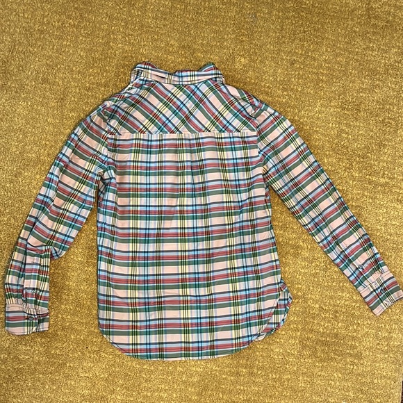 J. Crew NWT plaid popover collared shirt - Picture 8 of 12